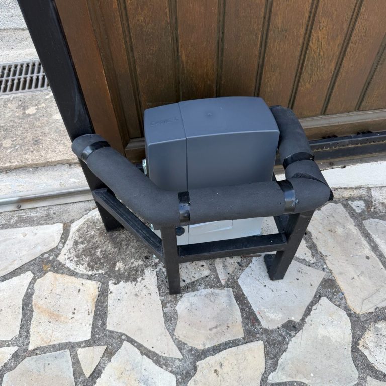 Remplacement d'une motorisation RIB par une CAME BXV400 sur un portail coulissant à Cagnes-sur-Mer